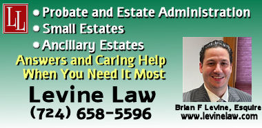 Law Levine, LLC - Estate Attorney in Monessen PA for Probate Estate Administration including small estates and ancillary estates